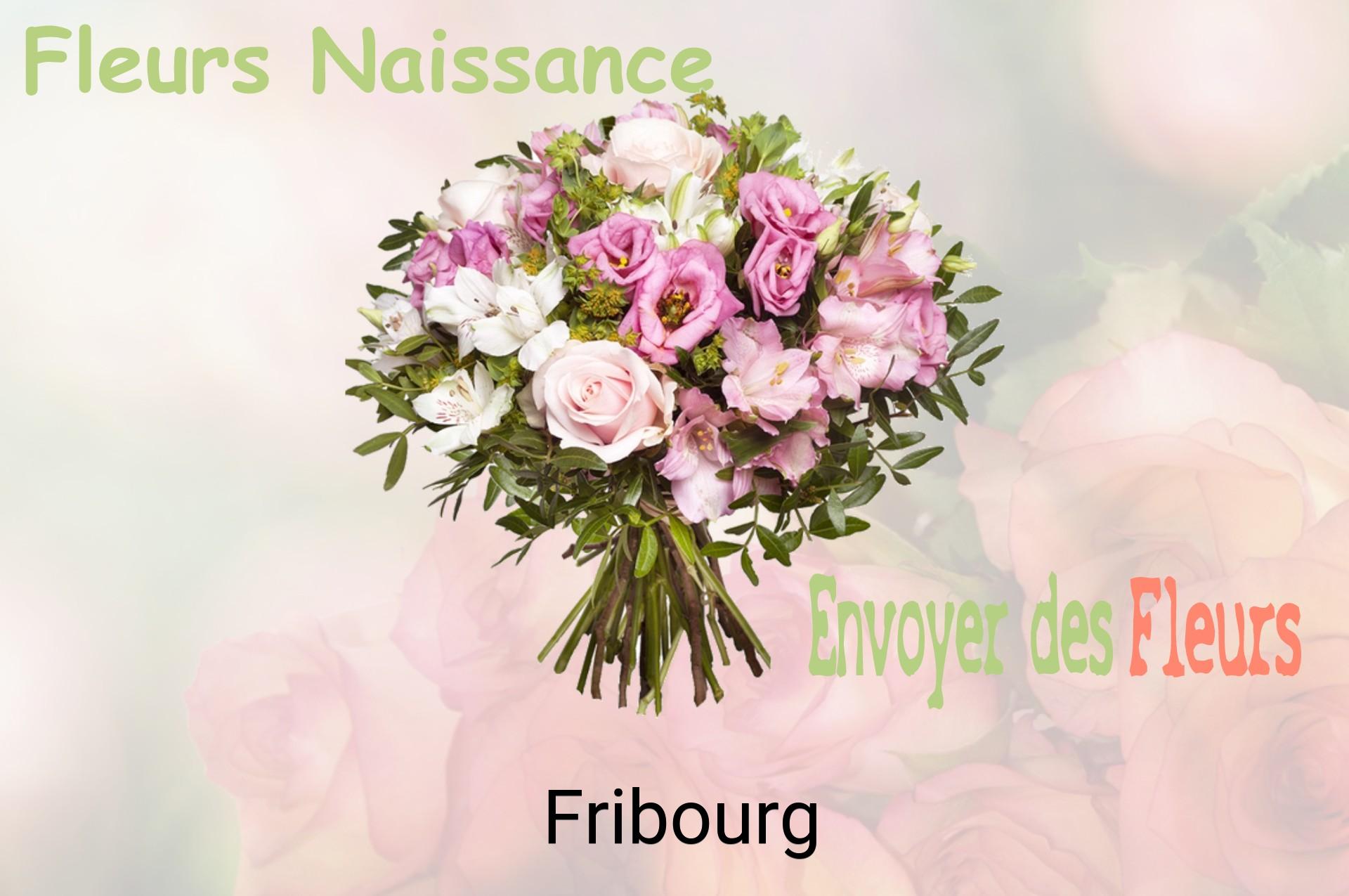Bouquet de fleurs de naissance livré à Fribourg